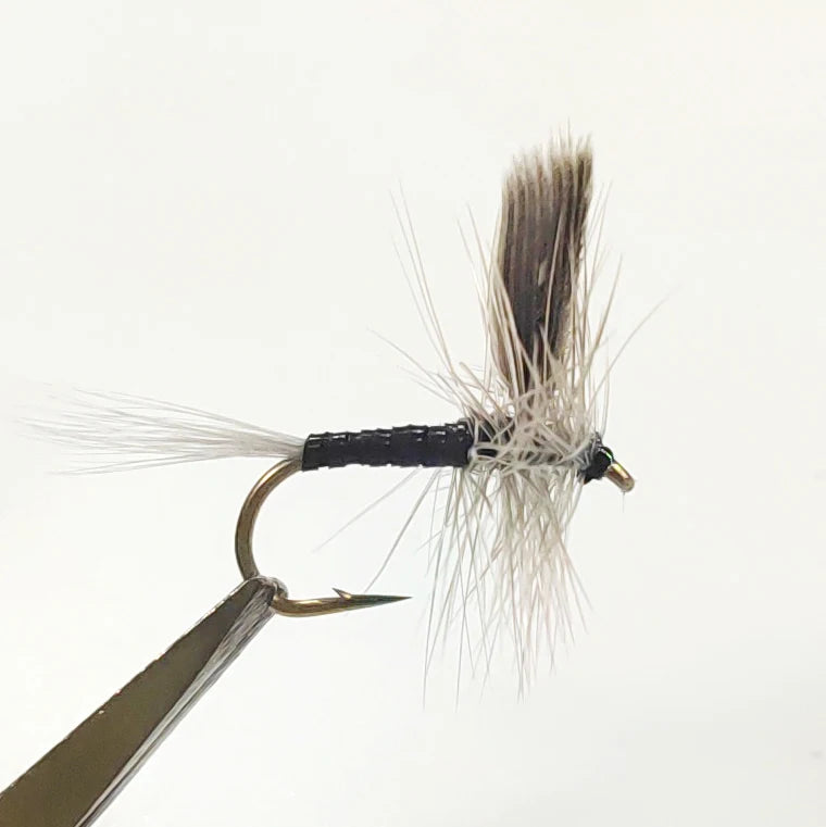 Professional Handmade Dry Fly Quill Gordon #14 Hook Commercial Tying Materials for Trout and Bass Fishing