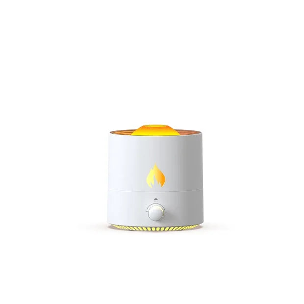 Hot 320ml Jellyfish Volcano Mist USB Marm Flame Aromatherapy with 7 Colors LED Lights Humidifiers Mini Oil Diffuser Car Plastic