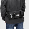 Factory Wholesale Sale Men Outdoor Waterproof Fanny Pack Tool Kit Black Bum Waist Bag