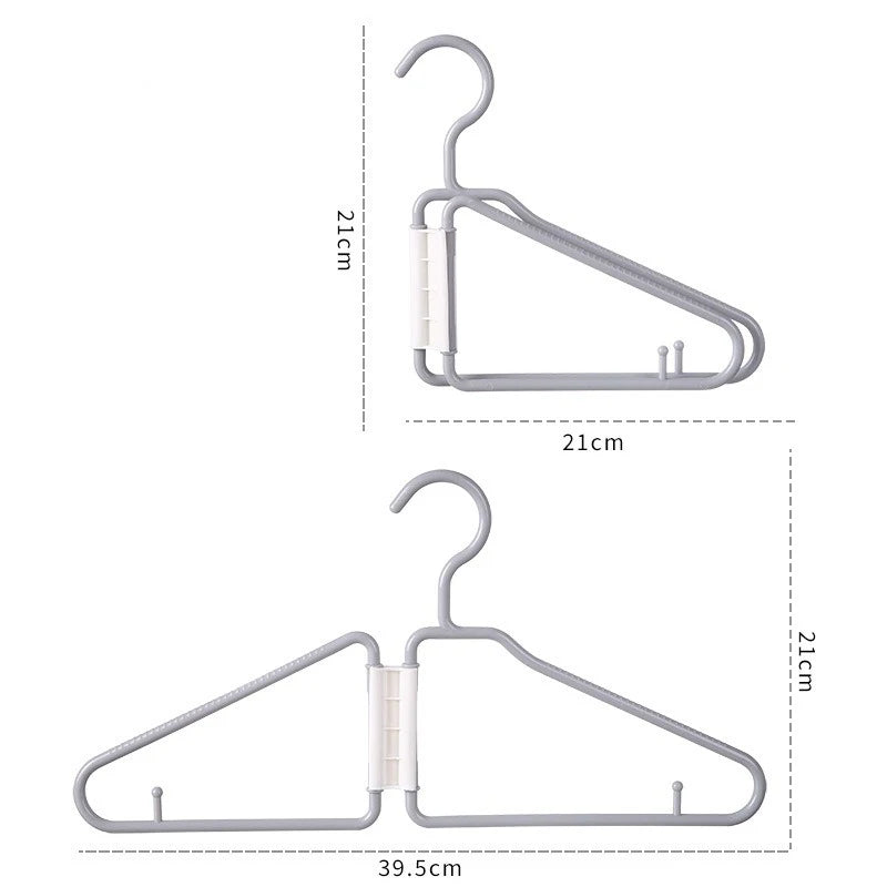 New Arrival Plastic Foldable Clothing Hangers for Wardrobe & Living Room Organizer