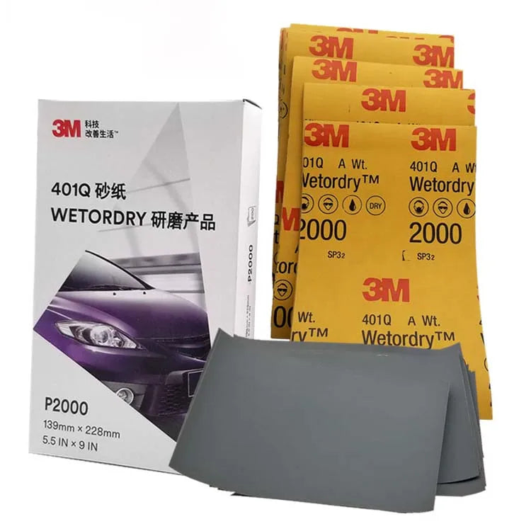 Professional 3M 2000 Grit Medium Hardness Sanding Paper OEM Abrasive Sheet for Surface Polishing