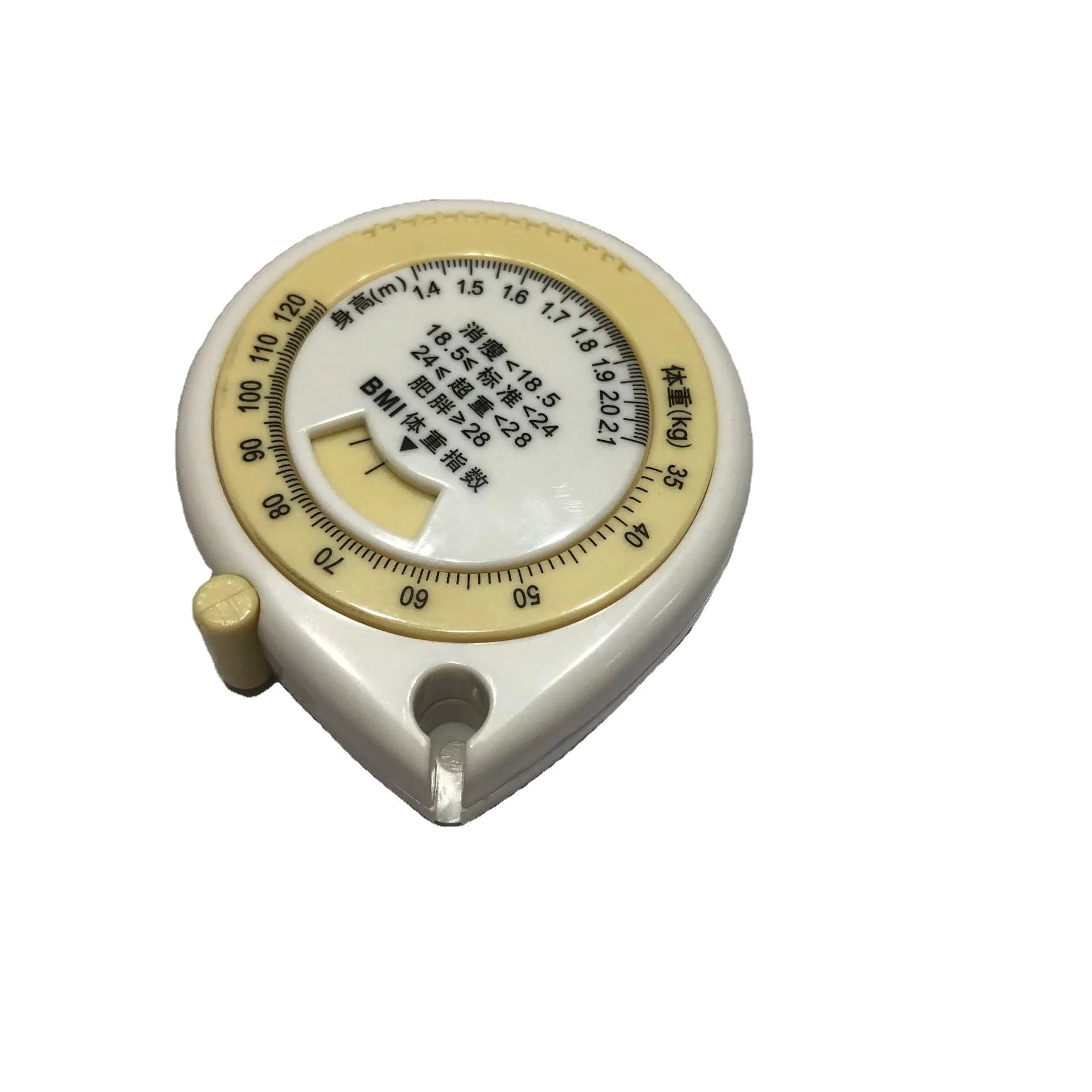 Promotional Gift Manufacturer Direct Water Drop Automatic Retractable Health Tape 3D Measuring Tape BMI Mini 1.5M Soft Tape Meas
