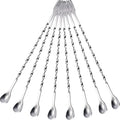 Wholesale Bar Tool Stainless Steel Spork Double-headed Cocktail Mixing Stirrer Spoon