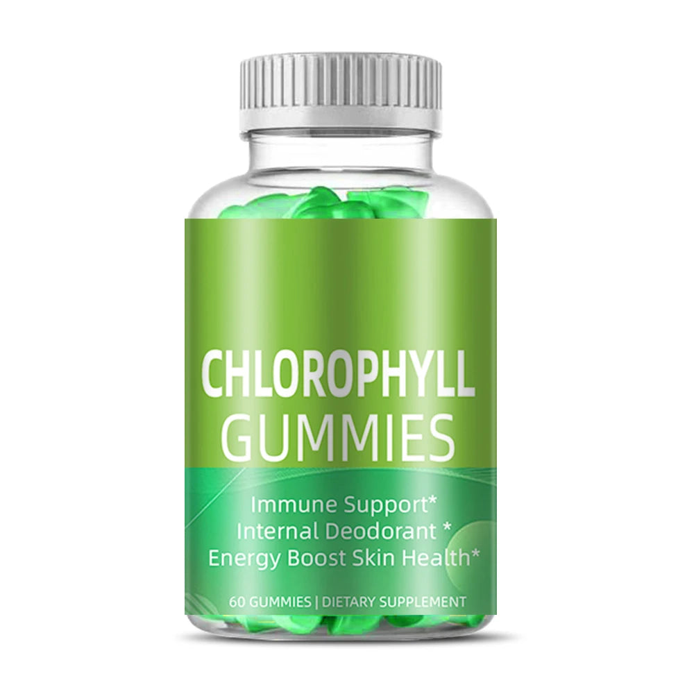 OEM/ODM Private Label Organic Vegan Chlorophyll Gummies Chlorophyll Gummy for Detox Diarrhea Promote Digestion