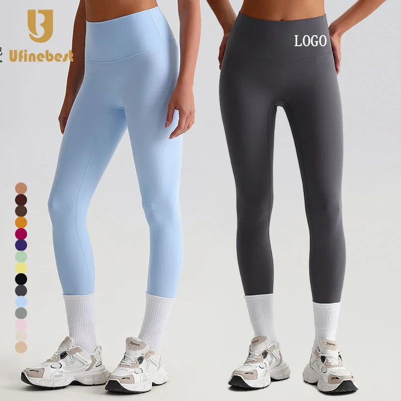 Leggings Para Mujer Design No Camel Toe Yoga Pants Custom Logo One Piece Cutting Fitness Gym Leggings for Women