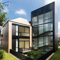 Customized Modern Aluminum Alloy Fixed Window Double Tempered Glass Powder Coated Finish Heat Insulation Waterproof Germany