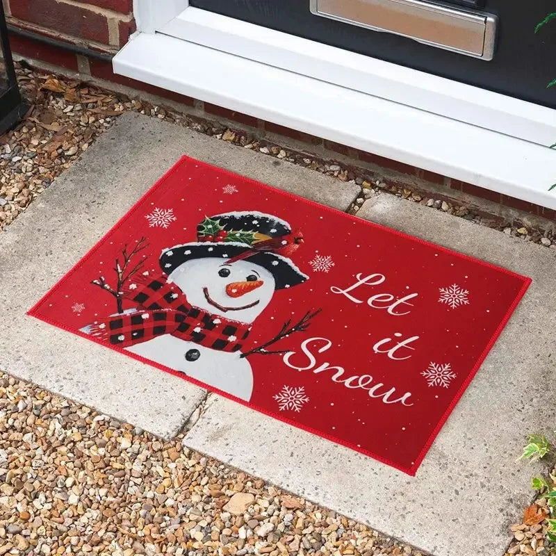 Factory Direct Sale Carpet Mat 2025 Cartoon Xmas Decorative Carpet Merry Christmas Rugs Christmas Tree Carpet Mat