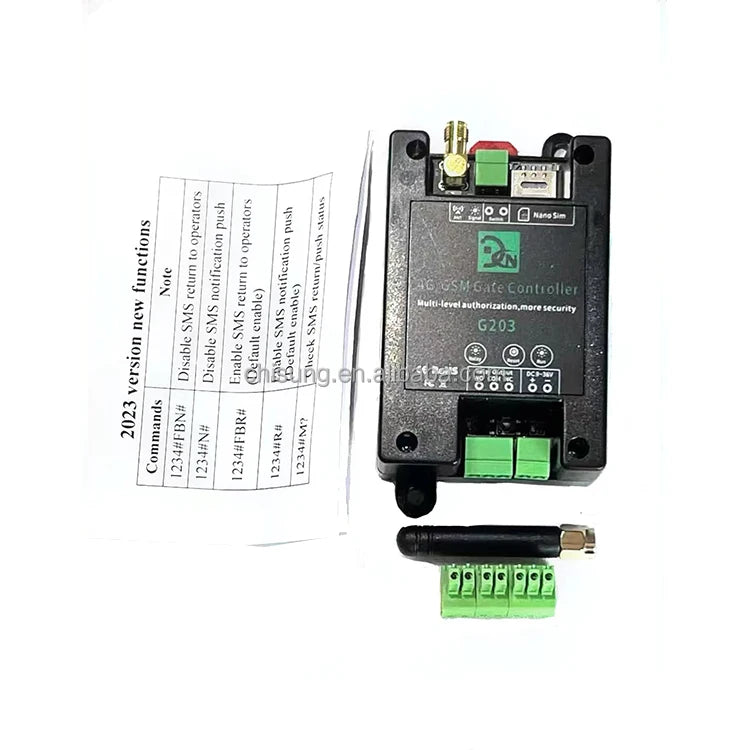 2G Gsm Gate Opener Multi-level Authorization More Security Gsm SMS Cellular Relay Switch with App