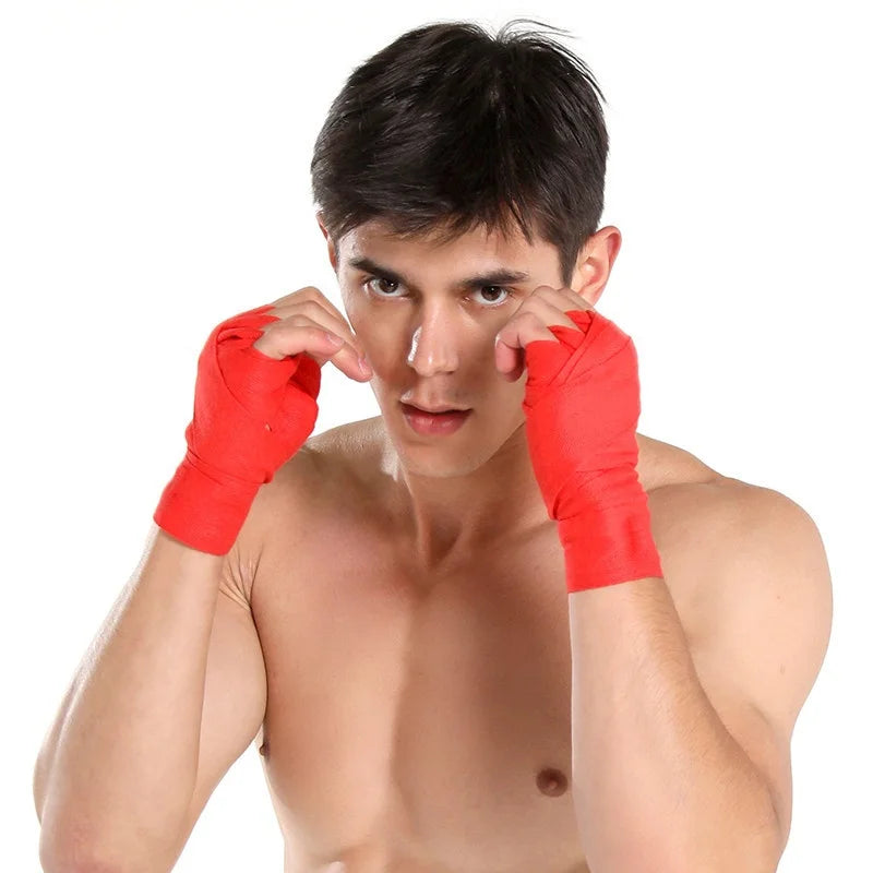 Cotton Boxing Bandage Wrist Wraps Combat Protect Boxing Sport Kickboxing Muay Training Competition Gloves 3/4/5M