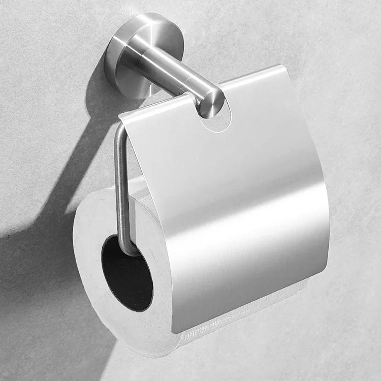 Modern Stainless Steel Wall-Mounted Toilet Roll Paper Holder and Rack for Hotel Use