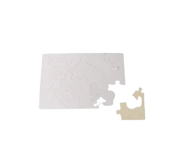 Courage Wholesale Custom Your Design Bear Shape Pieces Coated Paper Sublimation Blank Kids White Jigsaw Puzzle for Printing