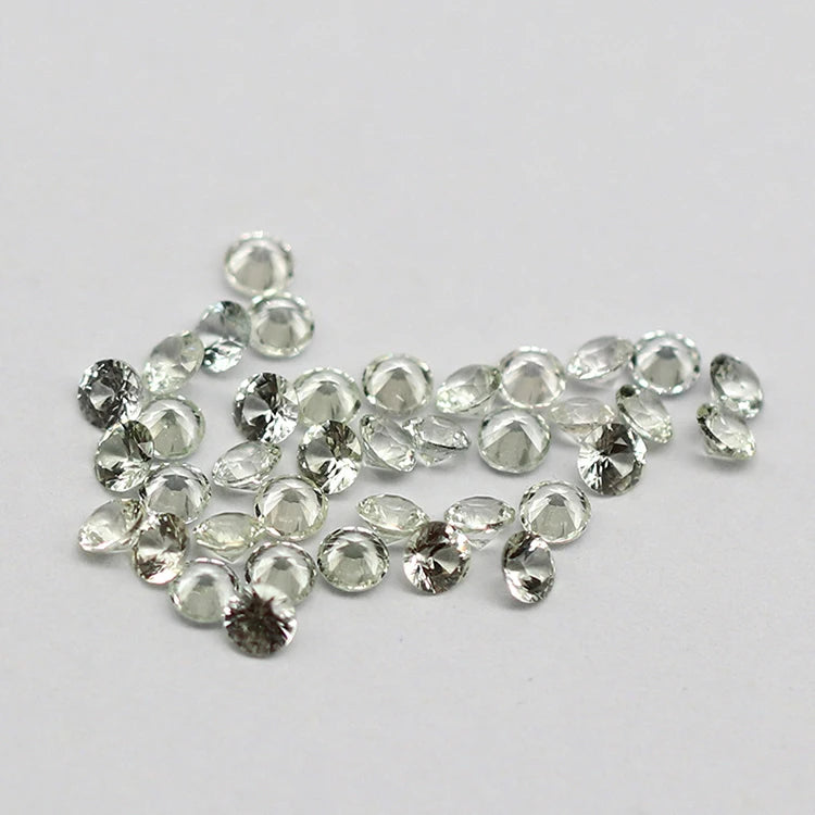 SGARIT Fine Jewelry Round Brilliant Cut 2mm Natural White Sapphire Tops Quality Loose Gemstone Sapphire Stone