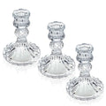 European Style Simple INS Glass Candle Stand Christmas Household Pole Wax Base Romantic Table Candle Creative Home Decoration