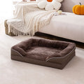 IVY Soft Flannel Large Orthopedic Memory Foam Dog Bed With Non-slip Bottom