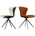 2 Pieces a Carton Modern Design Leather Iron Dining Chairs for Living Room Bar Kitchen