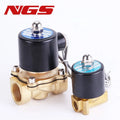 AC 220V DC24V DC12V Electronic Brass Diaphragm Solenoid Valve Direct Acting Control Switch for Commercial Kitchen Use New