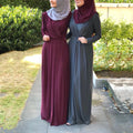 Women's Long Cardigan Abaya Dress Turkey-style Polyester Islamic Robe with Prayer Belt Dubai-inspired Maxi for Eid Middle East
