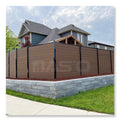 Diy Complete Set Outdoor Wpc Garden Fence Panels Private Pressure Treated Wood 3D Modeling PVC/Aluminum Coated Includes Trellis