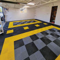 New Arrival Vented Garage Floor Tiles Interlocking Plastic for Car Wash Auto Show Garage 40*40*1.8cm Plastic Flooring