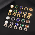 Wholesale Eye Cat Shirt Button Cover for Men Gold Silver Button Cover for Men Shirt