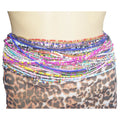 69 Colors African Adjustable Ladies Weight Loss Plus Size Double Cotton Strings Body Belly Chain Jewelry Tie on Waist Beads