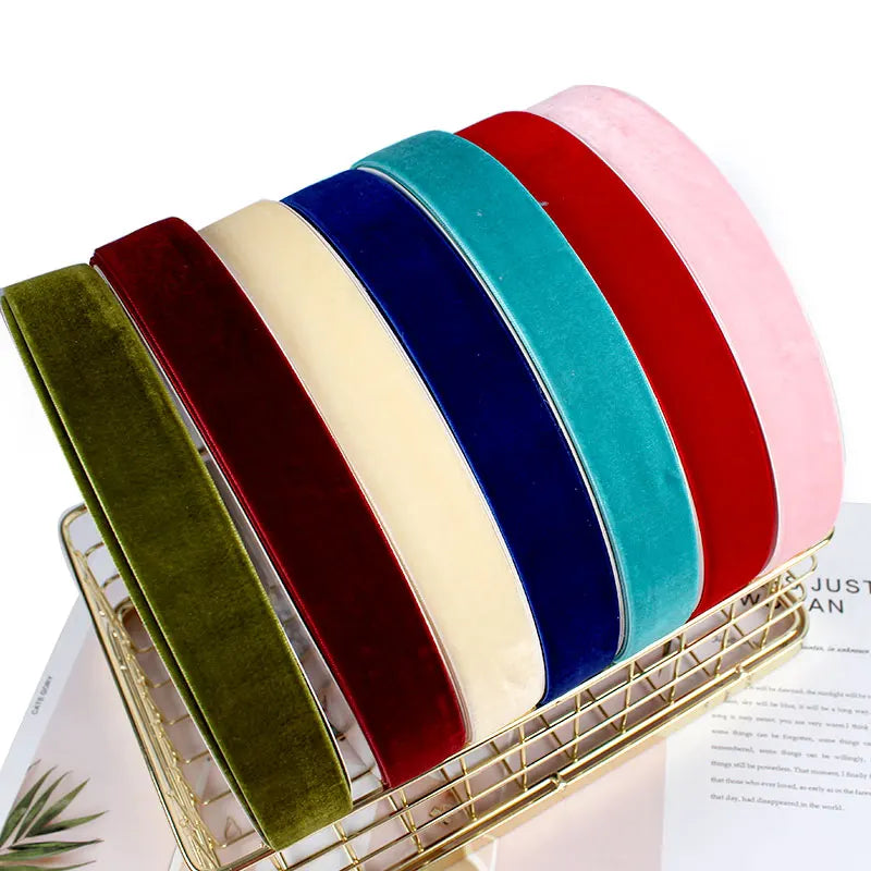 Factory  Wholesale Packaging Velvet Ribbon Personalized 196 Colors  for Gift Wrapping Decoration Velvet Ribbon