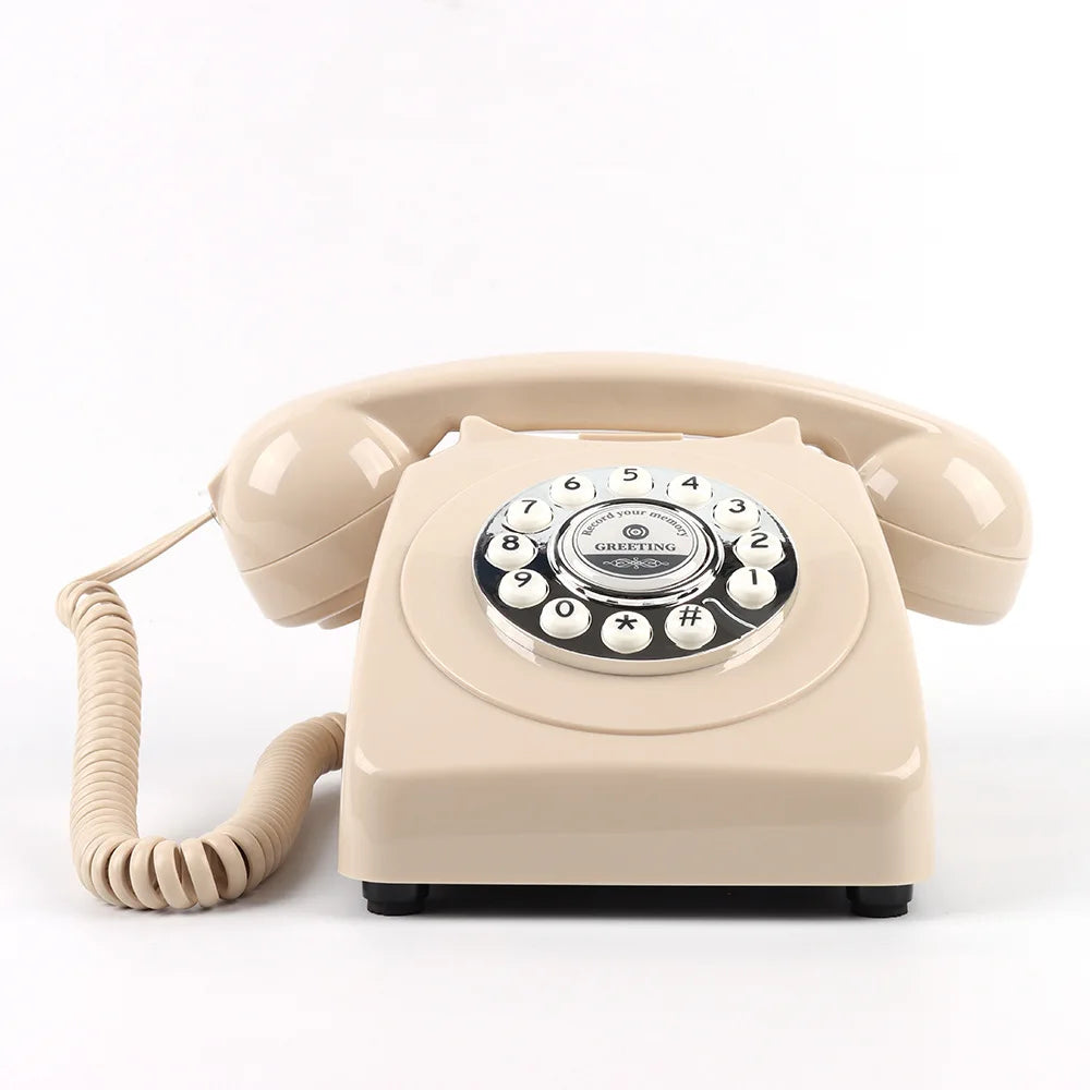 White Retro Adio Guestbook  Telephone Wedding Party Decor Retro Button Telephone White Adio Guestbook