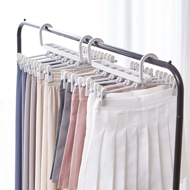 New Plastic Trousers Hanging Pants Hanger Plastic Hanger Household Removable Tanning Rack