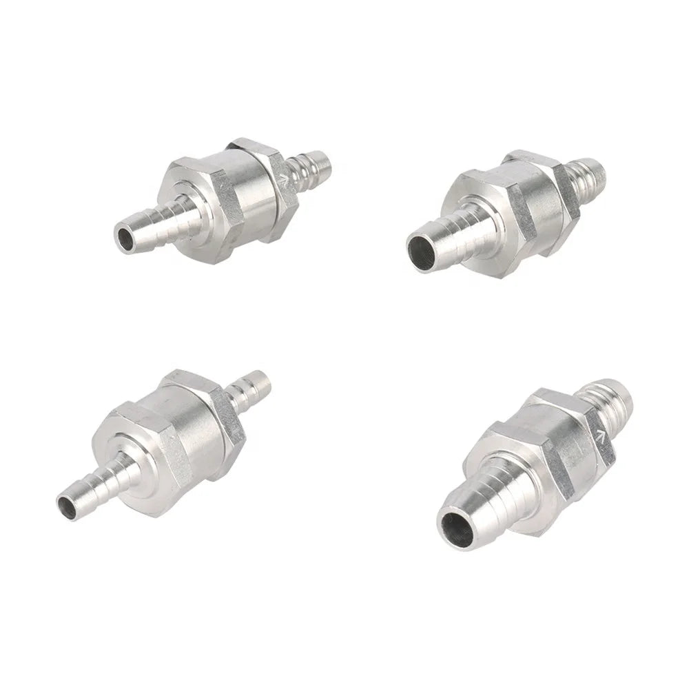 6/8/10/12mm One Way Aluminium Alloy Check Valves Non Return Fuel Diesel Water Check Valve