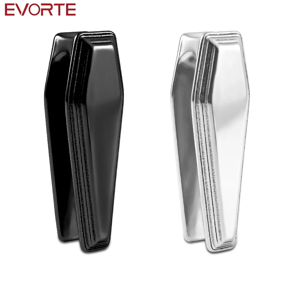 Evorte 10pcs New Classic 316 Stainless Steel Gold Coffin Ear Weights Hangers Hook Ear Gauges Piercing Plug Wedding Engagement