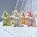 Mr. and Mrs. Santa Candle Mold Father Christmas Resin Silicone Mold Plaster Gypsum Mould for Christmas Art