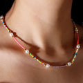 Go2boho New in Summer Beach Choker Women Fashion Necklaces Mix Imitation Pearl Seed Bead Colorful Jewelry Bohemian Boho Design