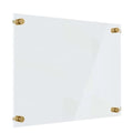Wall Mounted Blank Note Board Acrylic Dry Erase Writing Board With Standoffs