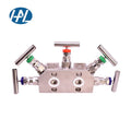 316 Stainless Steel Needle 5-Way Manifold SS316 Coplanar Instrument Manual Power 5 Valve High Temperature Gas Pressure