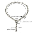 Classic Luxury T Toggle Clasp Big Chain Necklace Steel Big Charm Bracelet Jewelry Sliver Gold Necklace Bracelet Set