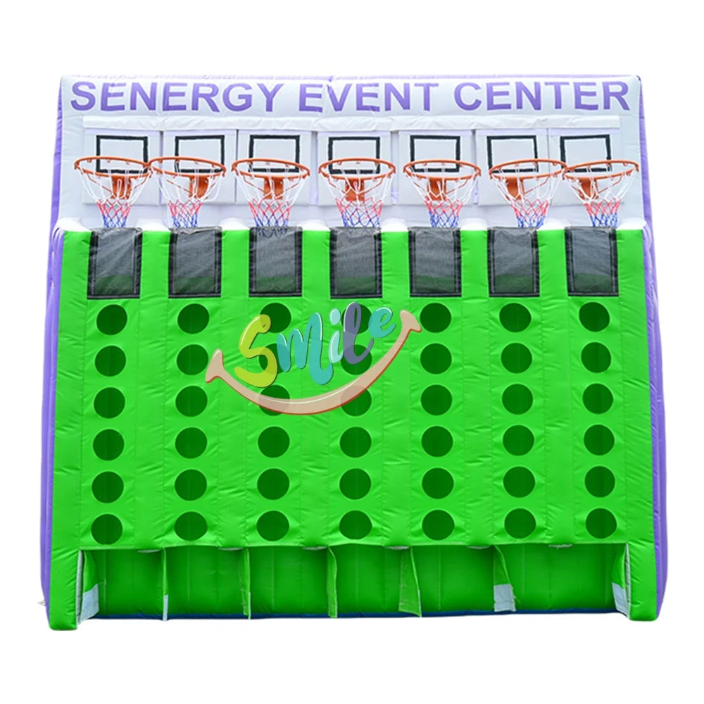 Outdoor Inflatable Basketball Shooting Game Connect 4 Game Inflatable Basketball Connect Four for Sale