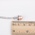 P030551 DIY 7-11mm Natural Freshwater Pearl Pendant Accessory 925 Sterling Silver Engagement Jewelry Necklace for Women