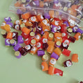 100pcs Mini Resin Jam Jar Cartoon Stickers Resin Beads for Mobile Phone Slime Playtime Toy Customization Shoe Handmade Jewelry