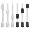 Baby Safety Drawer Lock Proofing Children Plastic Cabinet Sliding Locks Latches for Refrigerator and Drawer Doors