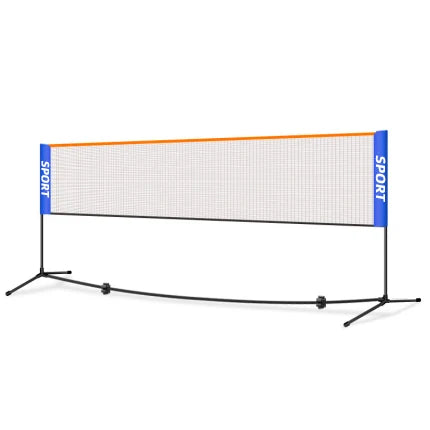 4.1 MPortable Badminton Net Volleyball Tennis Net w Stand for Indoor or Outdoor Court Beach