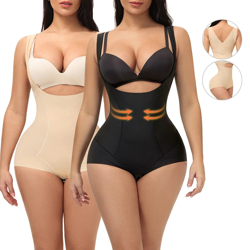 Colombianas Body Shapers for Women High Waist Panty Thigh Shaper Bodysuits Fajas Modeladoras Girdle Shapewear