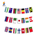 Wholesale Colourful Bunting Flags Custom Carnival Polyester Decoration Festival String Rectangular Pennant Bunting Flag