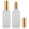 10ml 100ml Clear Frosted Refillable Luxury Screw Glass Spray Bottle with Gold Silver Atomizer for Perfume Toner Room Use