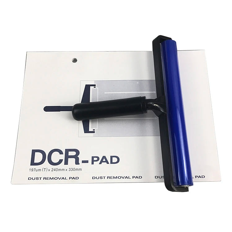 Blue Lint Free Manual Cleaning Dust PCB LCD 10Inch Silicone Sticky Roller for Printing Lamination