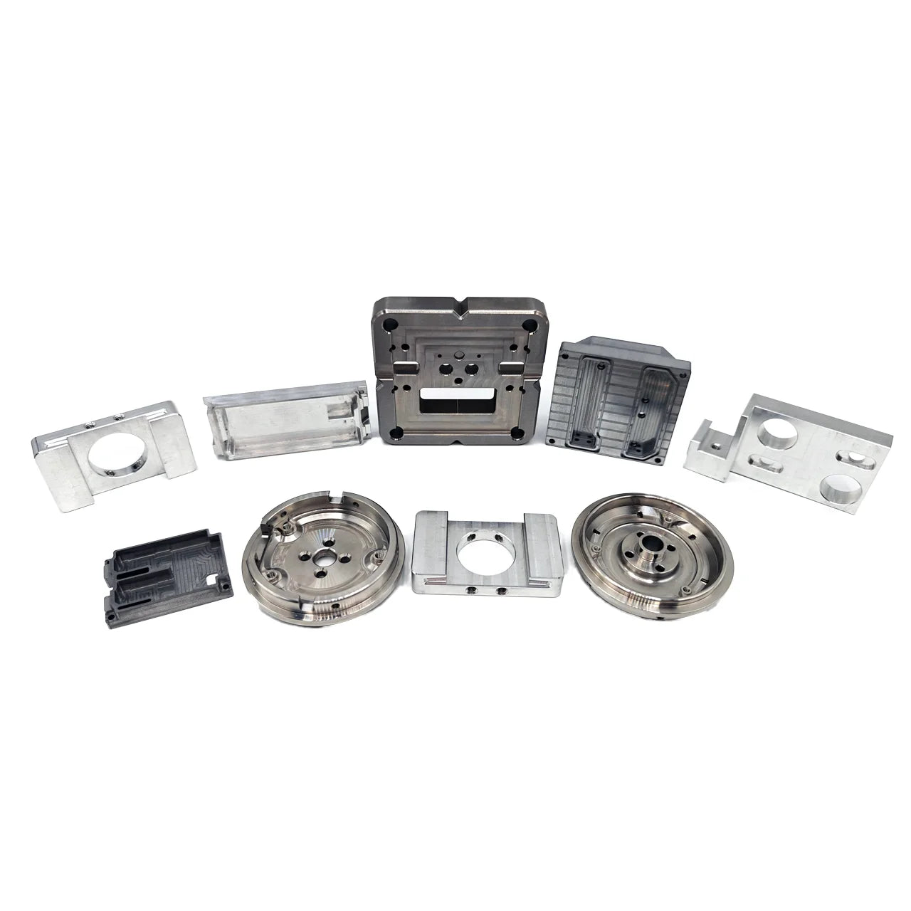5-Axis CNC Machining OEM Red Anodized Aluminum Precision Complex Parts Wire EDM Broaching Stainless Steel Custom Service