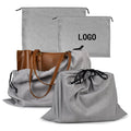 Flannel Dust Bags for Handbags Briefcase Backpacks Drawstring Suede Travel Storage Pouch