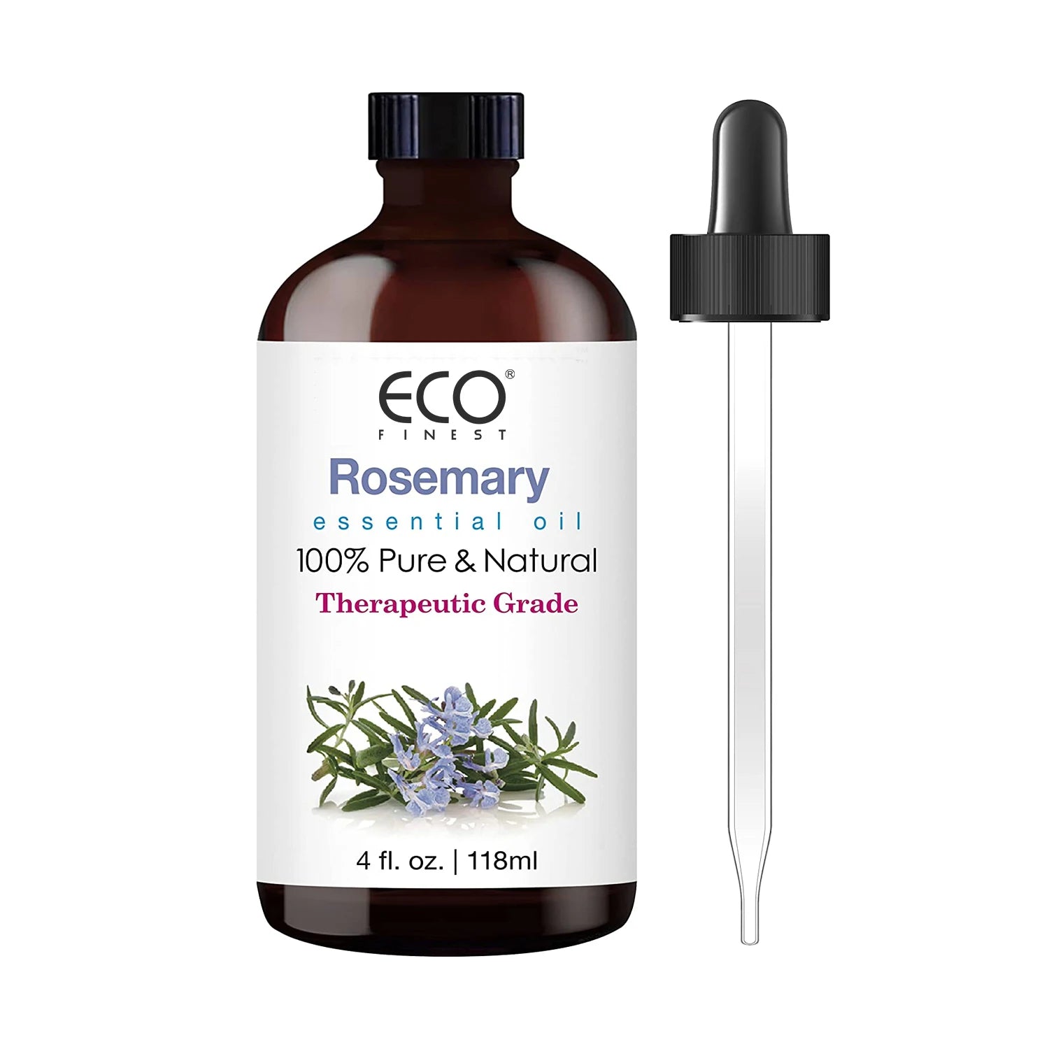 100% Pure Natural Therapeutic Grade Premium Quality Rosemary Essential Oil for Hair Growth-118ml Moisturizer & Nourishing 462156