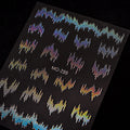 New Arrival 3D DIY Nail Art Stickers Diamond Silver Electric Laser Butterfly Design Art Decoration