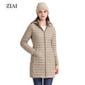 Wholesale Fashion Women Waterproof Mid-length Slim Puffer Coat Shiny Puffer Jacket Removable Lightweight Puffer Coat
