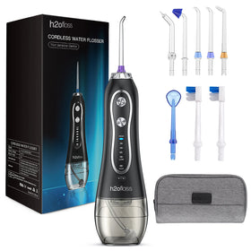 H2ofloss Best Selling Water Flosser Rechargeable 300ml Portable Dantal Oral Irrigator Teeth Cleaner Water Flosser